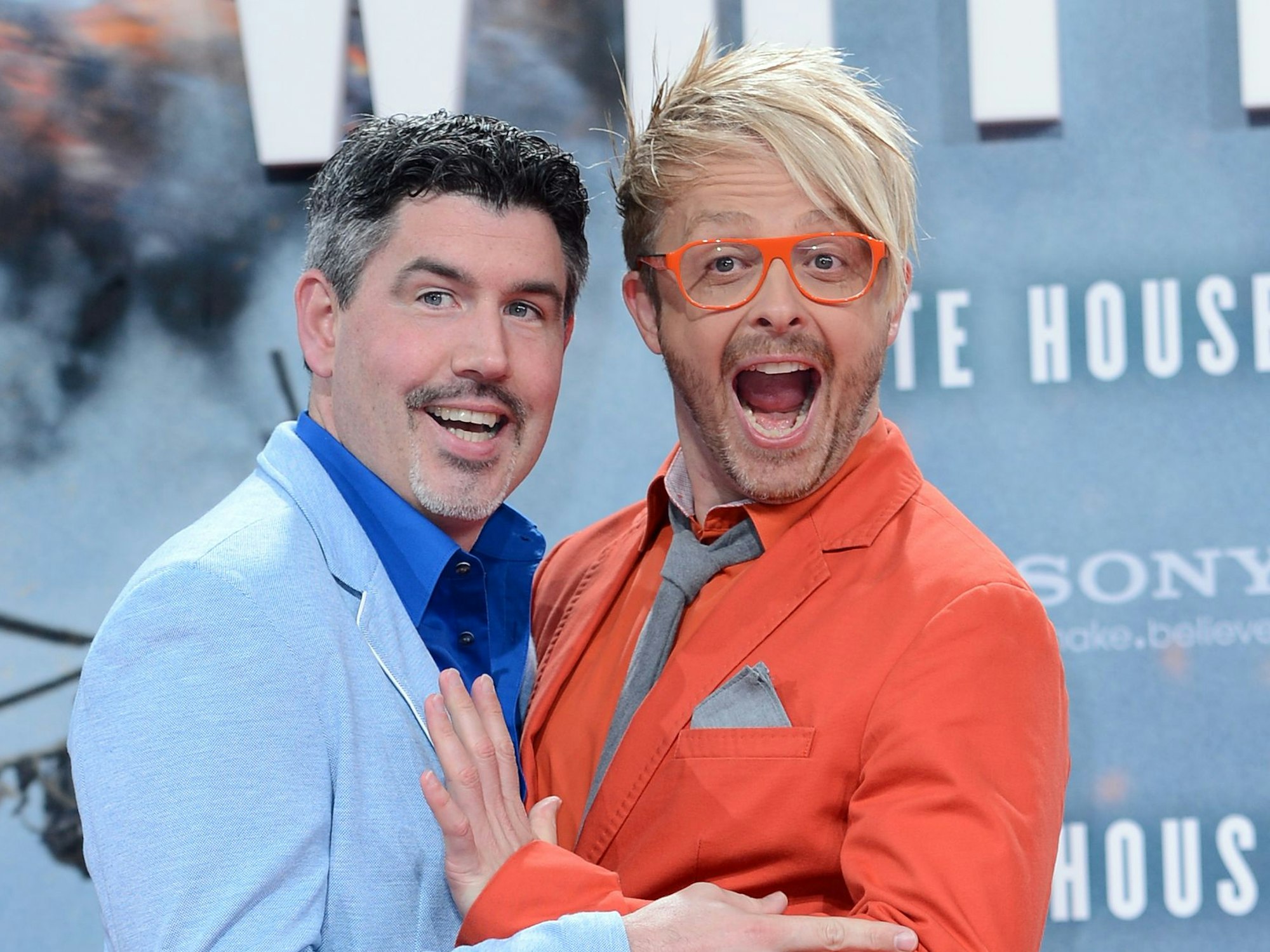 Entertainer und Sänger Ross Antony (r) und Partner Paul Reeves im Spetember 2013 in Berlin.