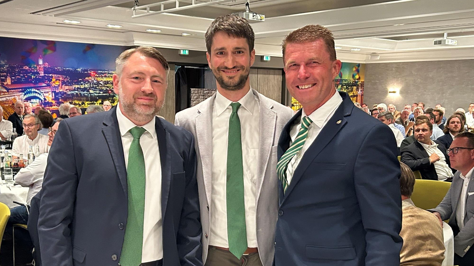 Thomas Mentz, Christoph Olbermann, Frank Beyenburg sind die neue Spitze der Ehrengarde Köln.