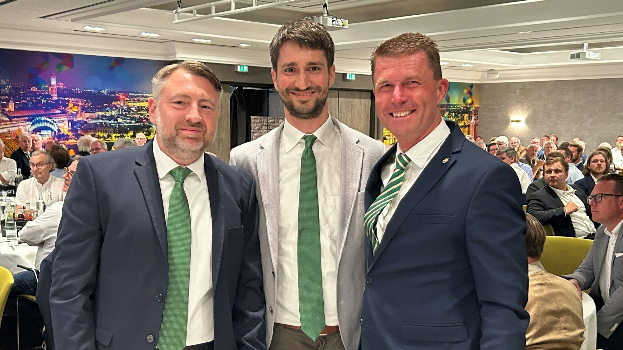 Thomas Mentz, Christoph Olbermann, Frank Beyenburg sind die neue Spitze der Ehrengarde Köln.