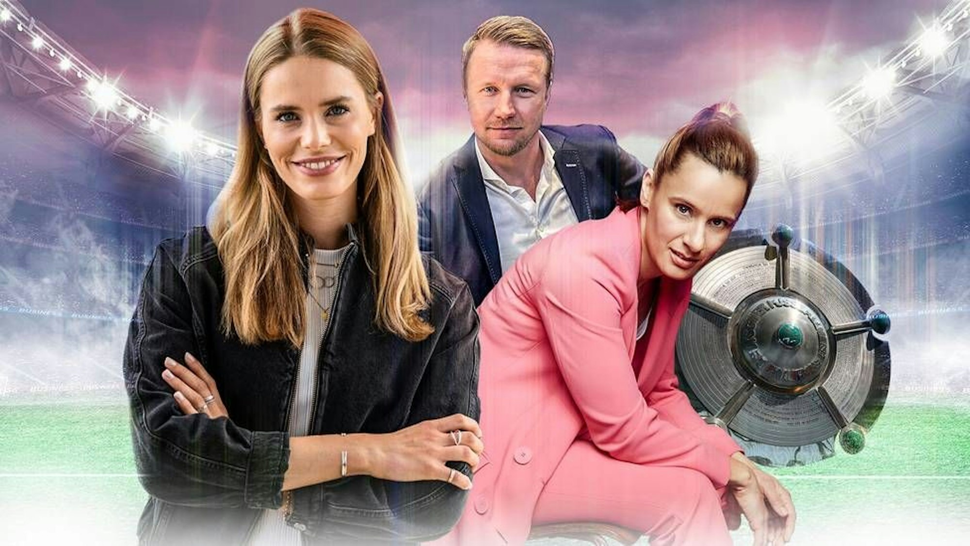 Sport1-Team: Lili Engels, Maik Franz und Christina Rann.