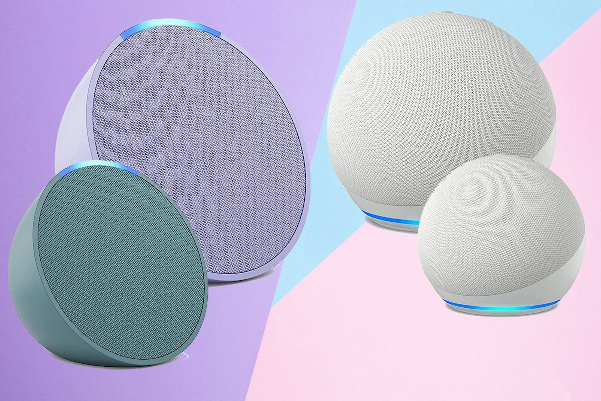 Darstellung Echo Pop und Echo Dot