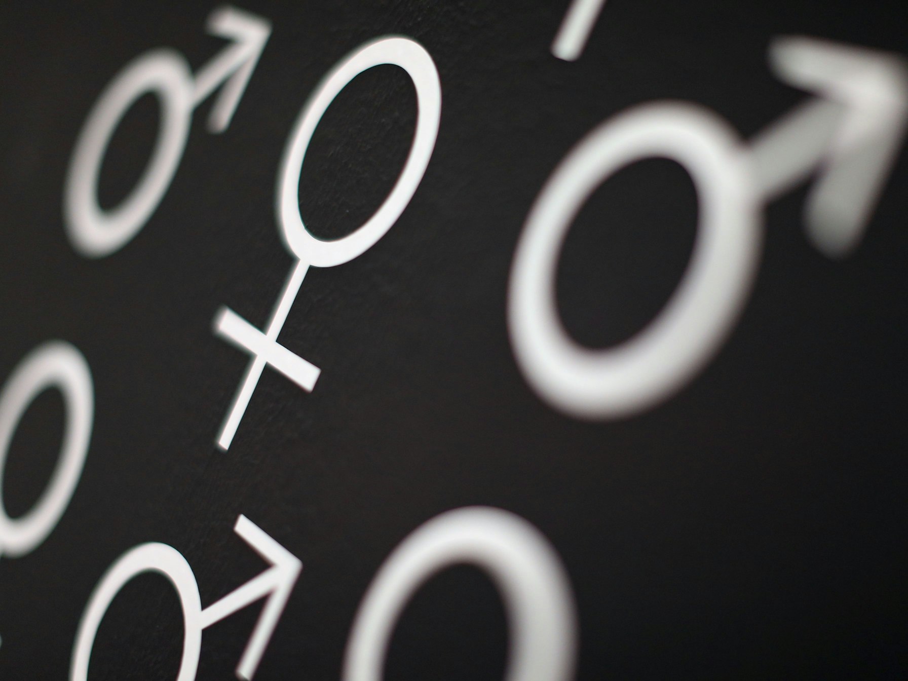 Die Symbole für das männliche und weibliche Geschlecht.