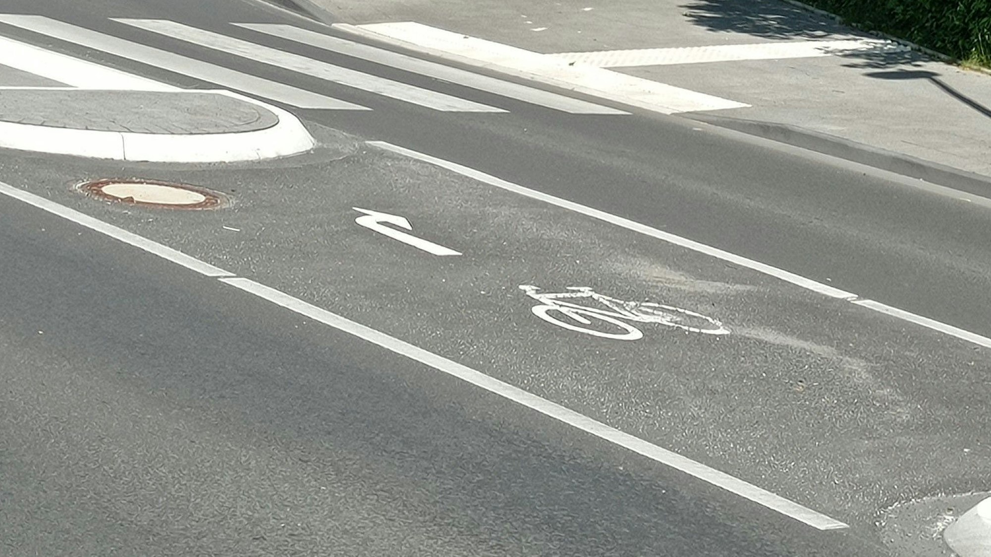 Radspur in Köln-Finkenberg