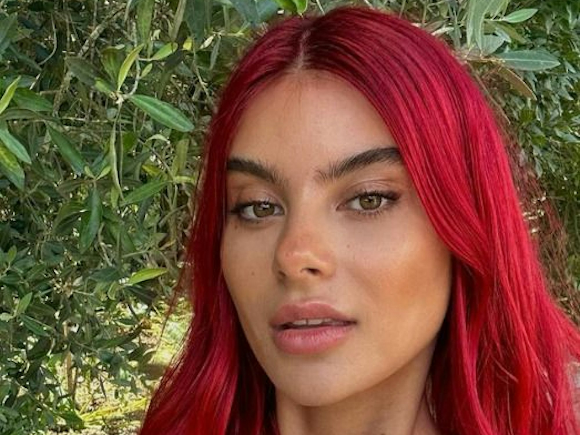 Das Instagram-Selfie zeigt die Influencerin Romina Palm in Lissabon. Romina Palm hat es am 24. Mai 2023 bei Instagram veröffentlicht.