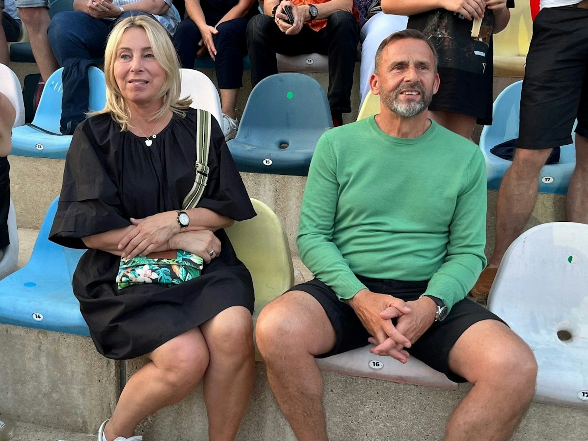 Thomas Allofs, Bundesliga-Torschützenkönig 1989, beim Konzert von Roland Kaiser in Mönchengladbach.