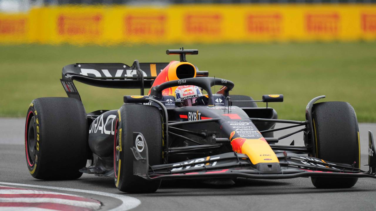 Max Verstappens Rennwagen vom Team Red Bull.