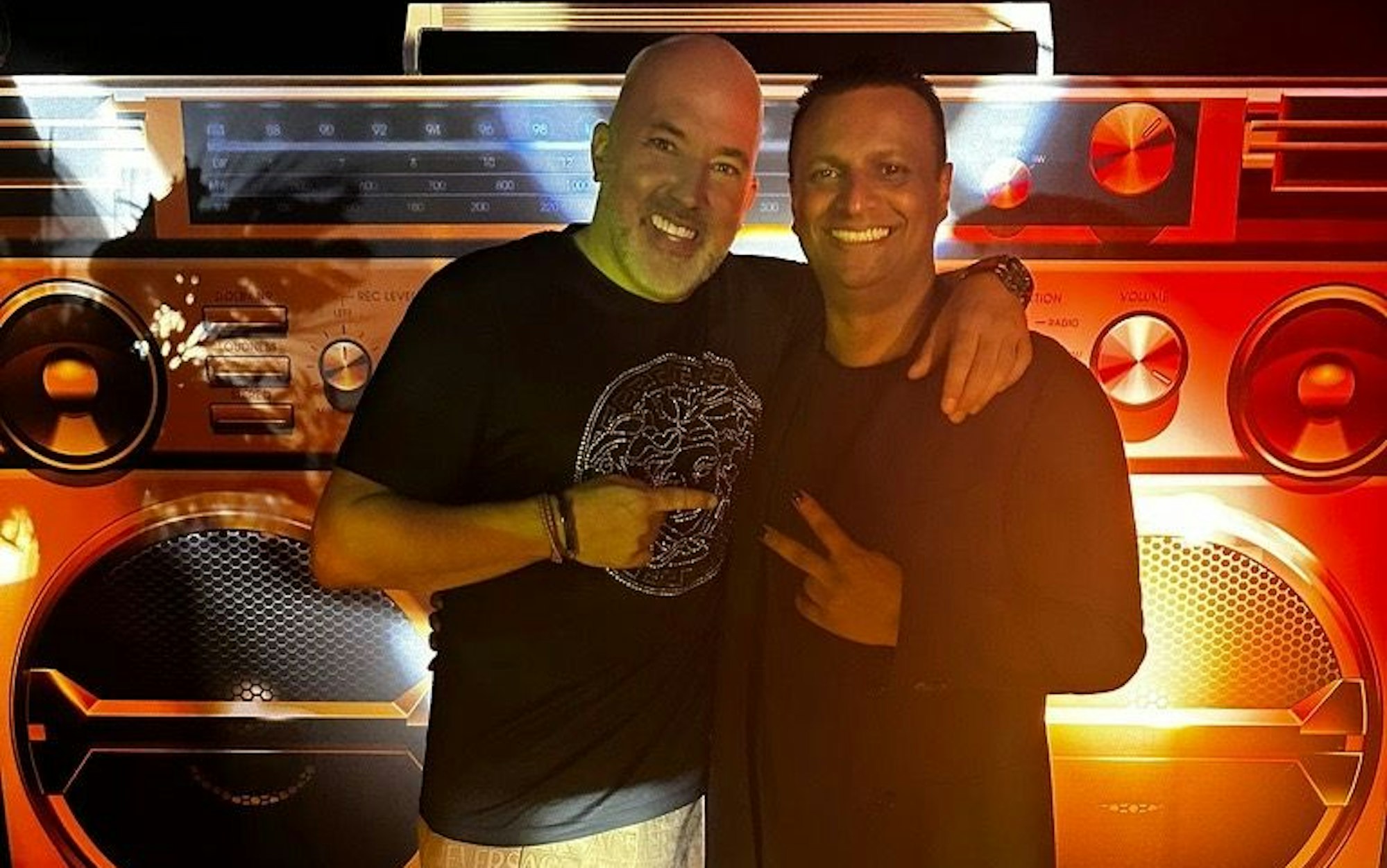 Sven Voth (l.) mit Kölner Top-Gastronom Tom Thomas (r.).