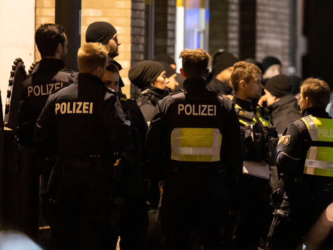 Das Foto zeigt einen Einsatz der Polizei in Castrop-Rauxel Anfang Januar 2023.