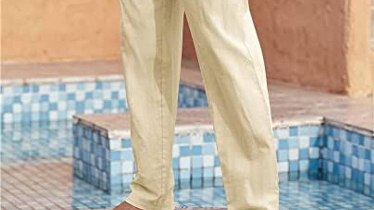 Mann in Leinenhose