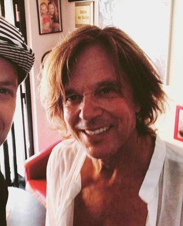 Alex Engel und Jürgen Drews auf einem gemeinsamen Instagram-Foto von 6. August 2018.