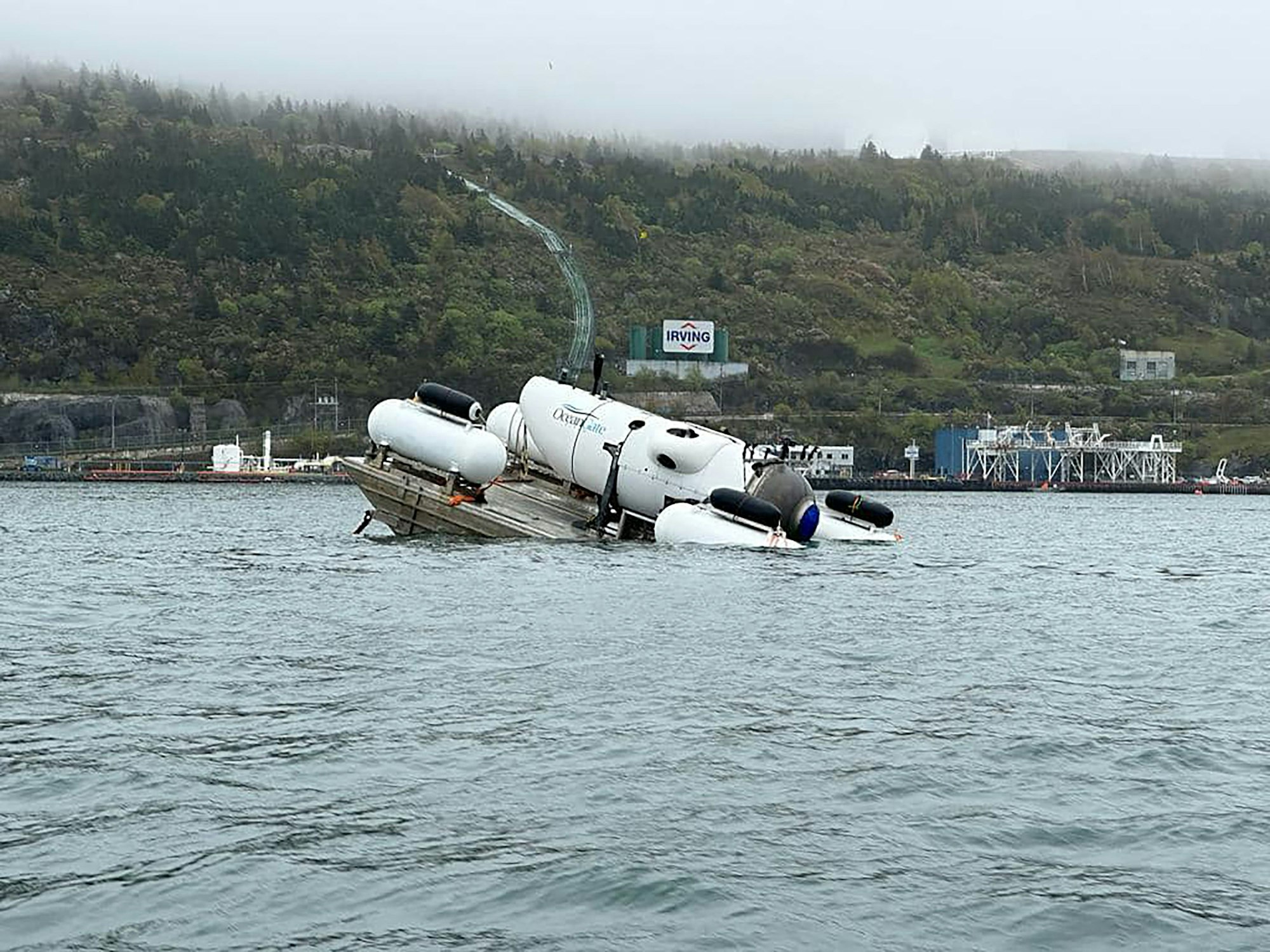 Dieses undatierte Foto zeigt ein Tauchboot des Unternehmens OceanGate Expeditions, das in der Nähe des „Titanic“-Wracks im Atlantik vermisst wird.