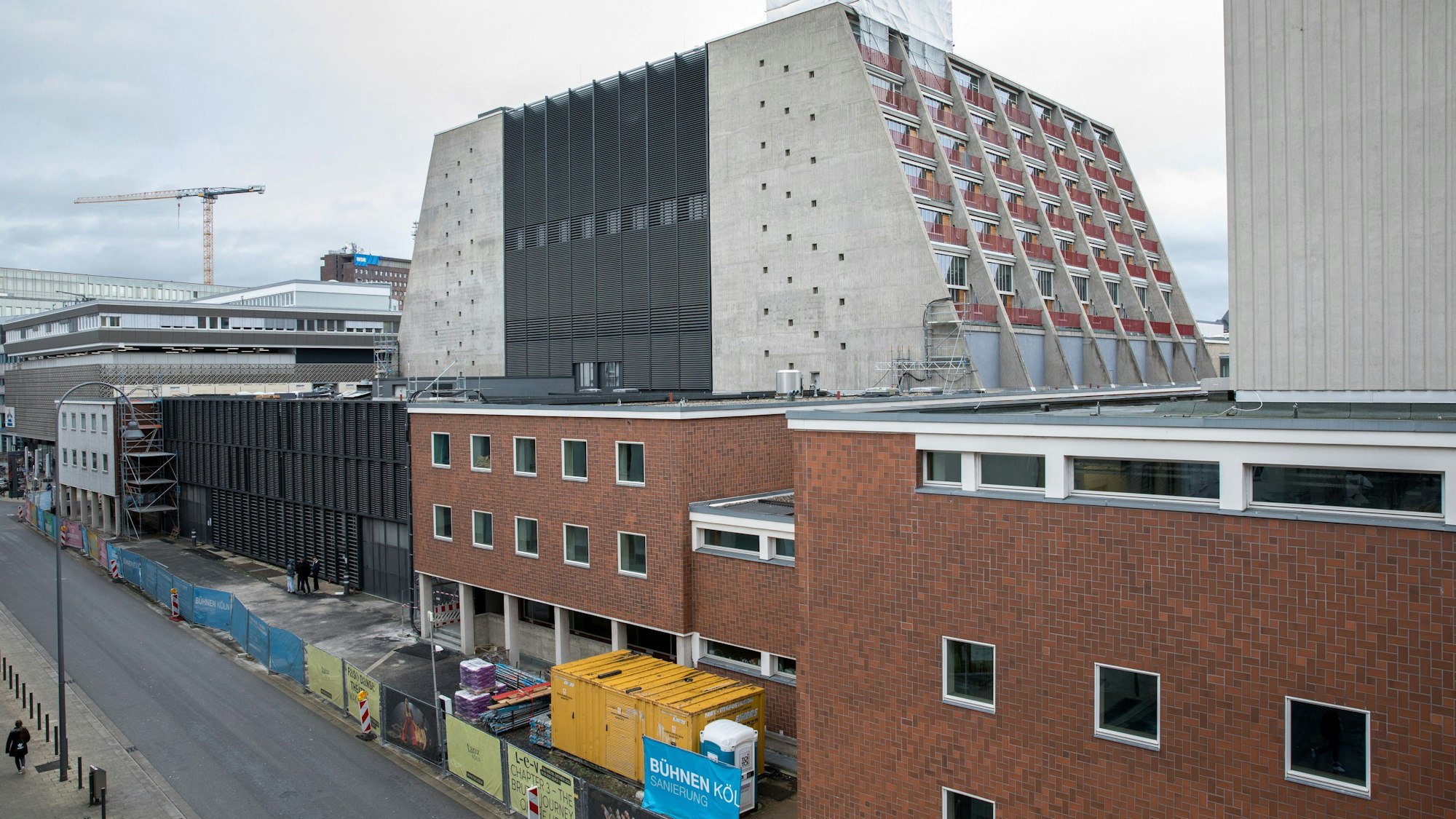 Außenaufnahmen von der Baustelle der Bühnen der Stadt Köln (Schauspielhaus und Oper)