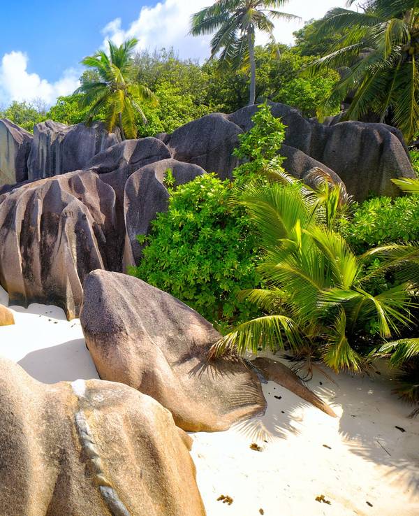 Anse Source d'Argent Strand auf den Seychellen.