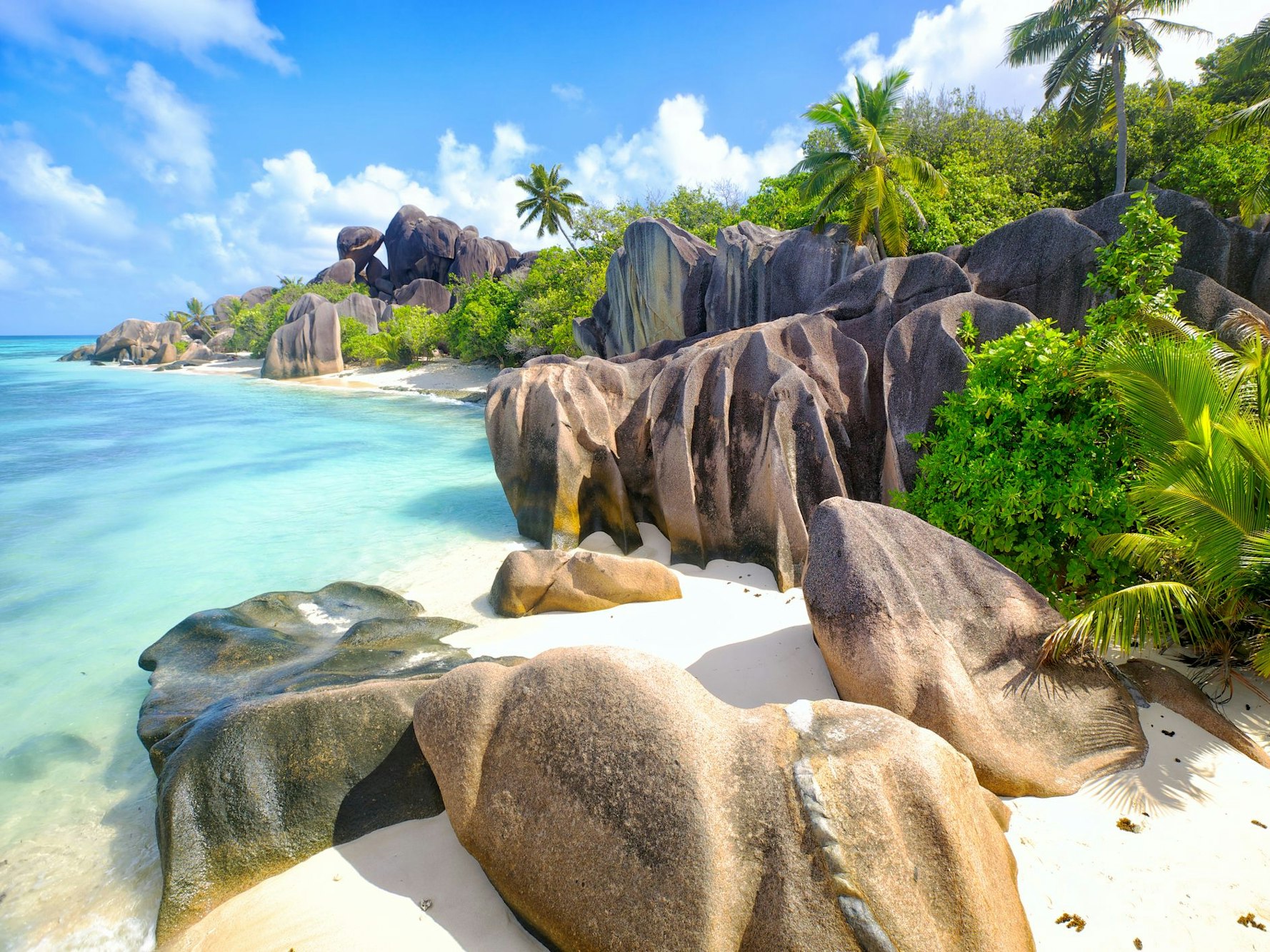 Anse Source d'Argent Strand auf den Seychellen.