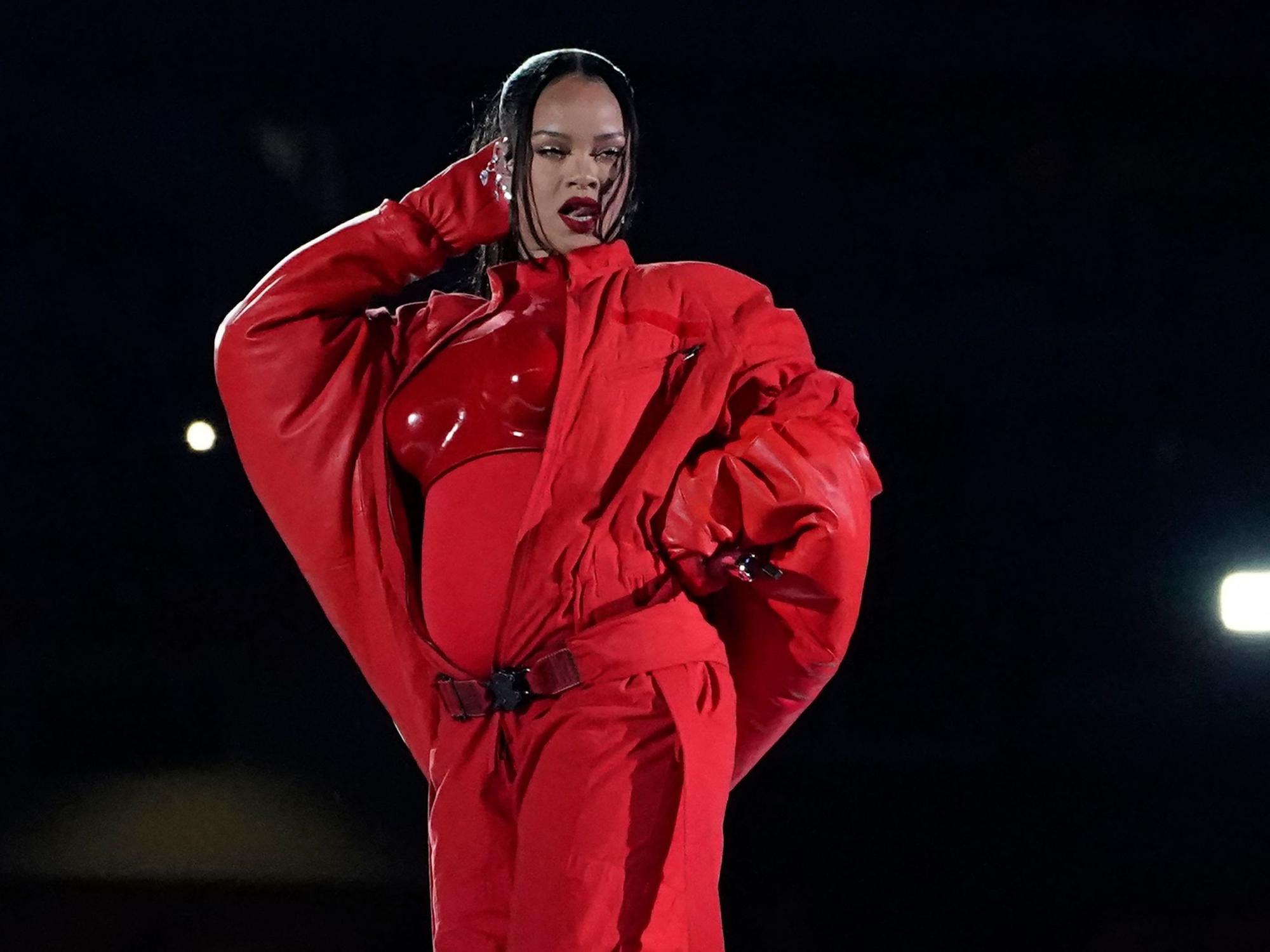 Rihanna beim Super Bowl LVII am 12. Februar 2023.