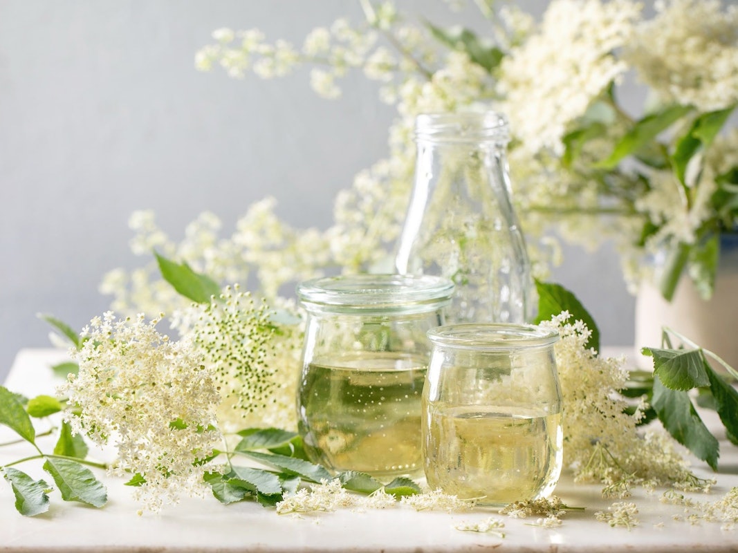 Holunderblütensirup.