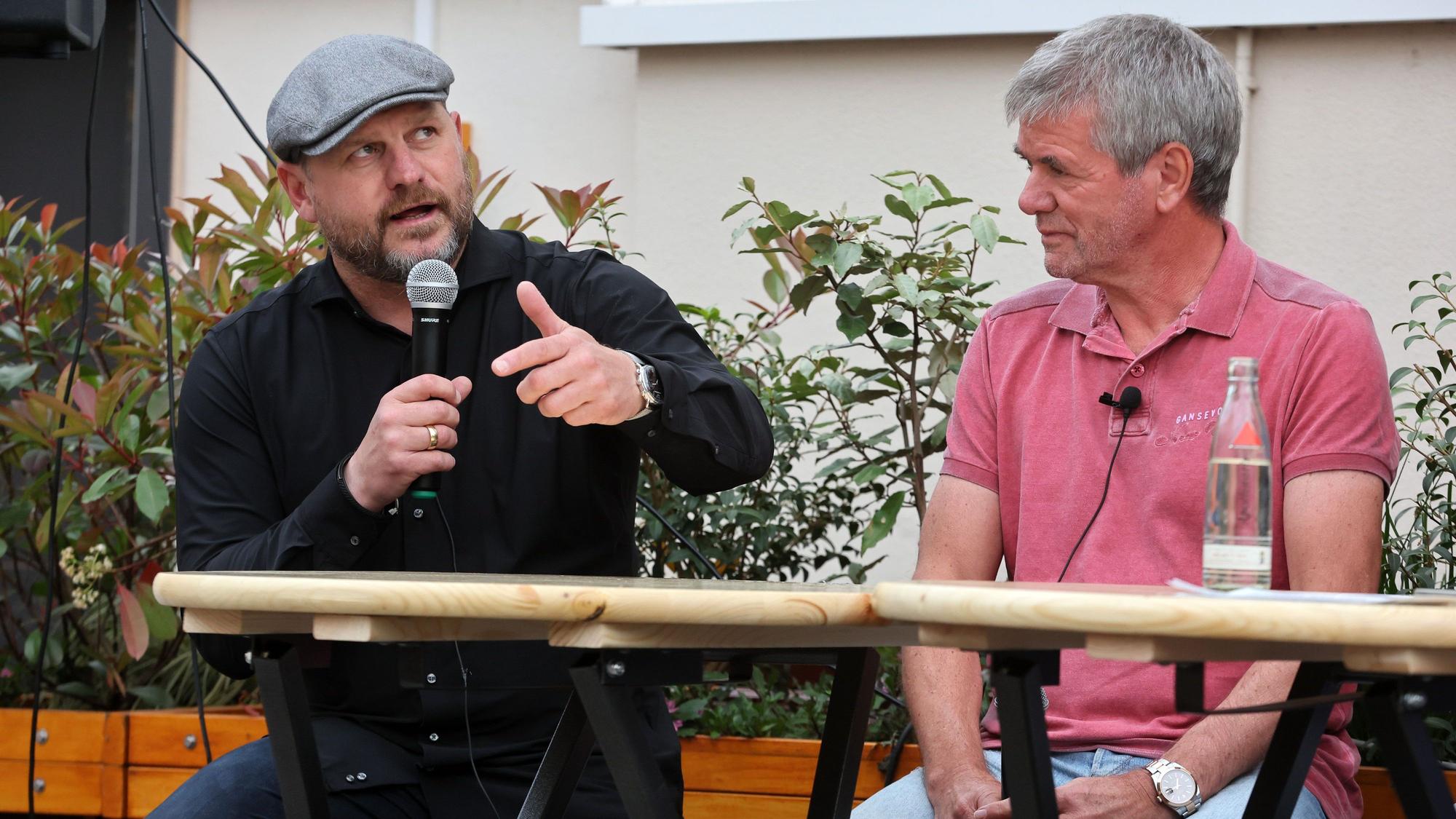 Steffen Baumgart und Friedhelm Funkel.