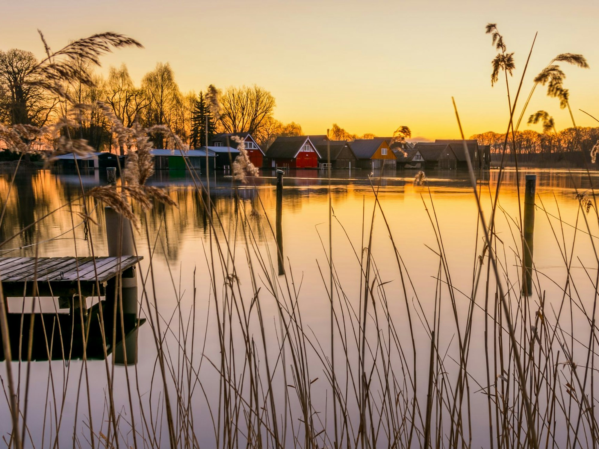 Sonnenuntergang an der Müritz.