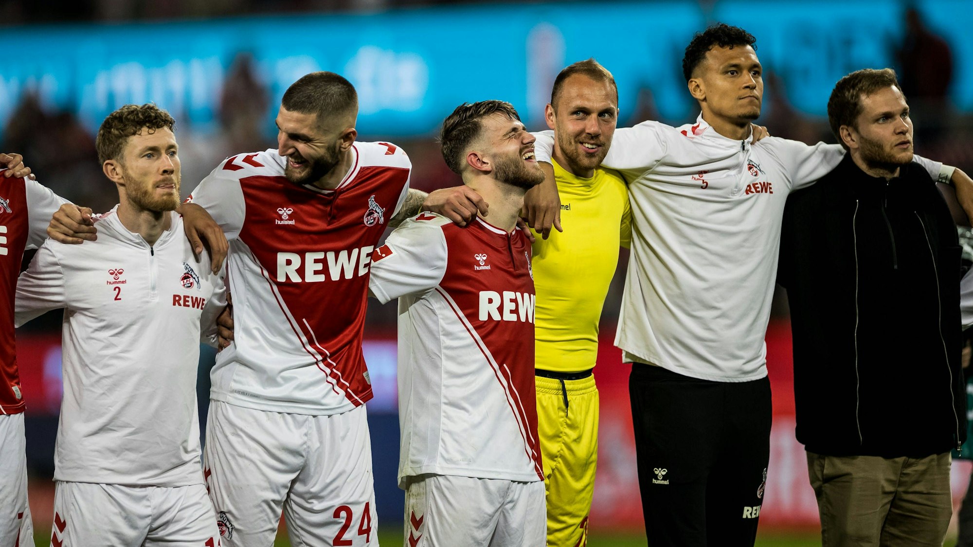 Florian Kainz, Jeff Chabot, Jan Thielmann, Marvin Schwäbe, Davie Selke und Benno Schmitz.