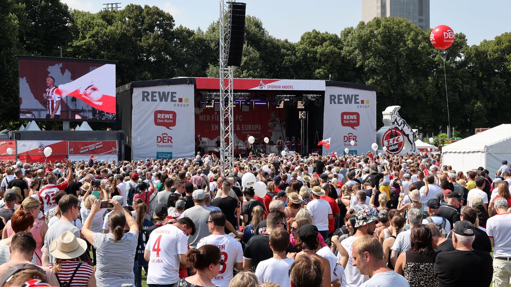 Die Saisoneröffnung des 1. FC Köln im Sommer 2022.