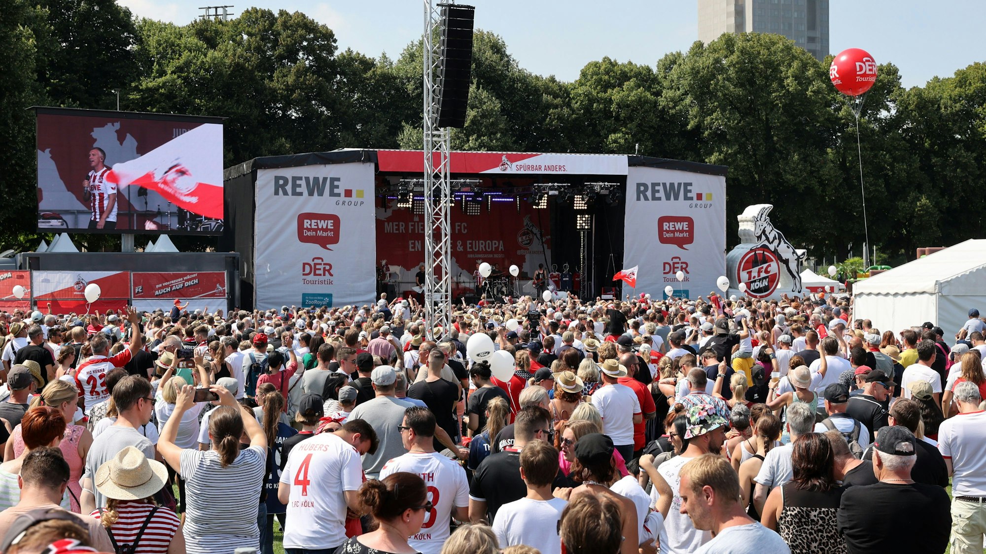 Die Saisoneröffnung des 1. FC Köln im Sommer 2022.