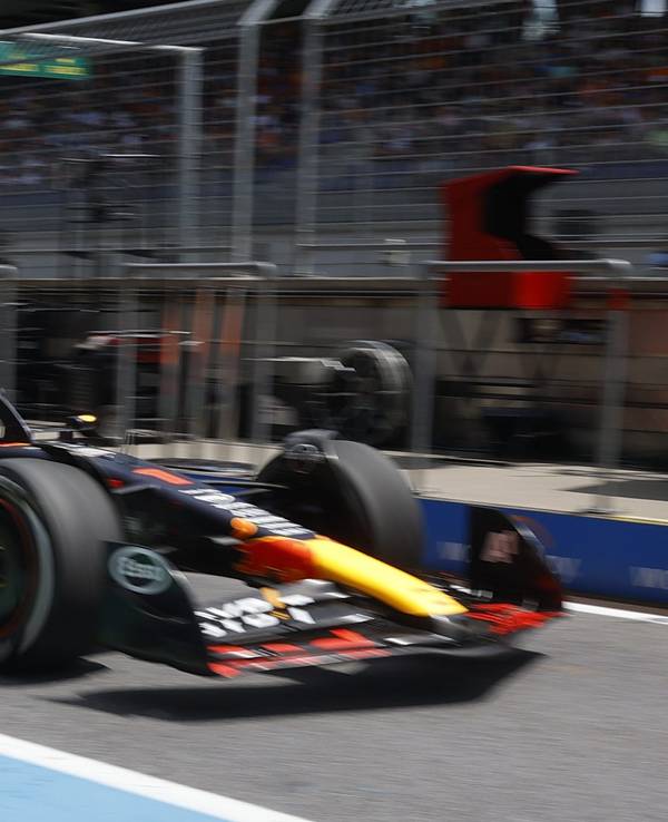 Max Verstappen auf der Renn-Strecke.