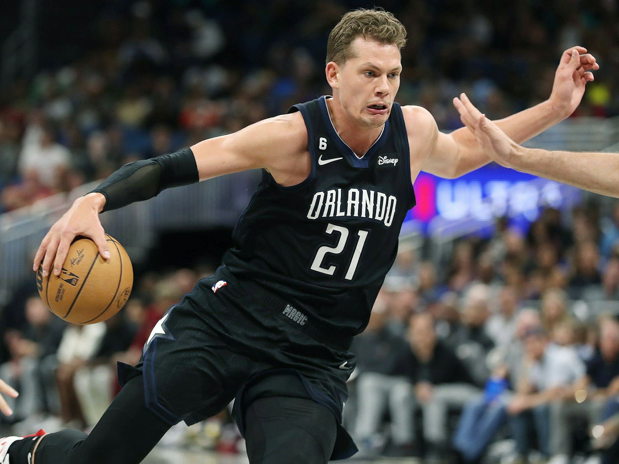 Basketballer Moritz Wagner in Aktion in der NBA.