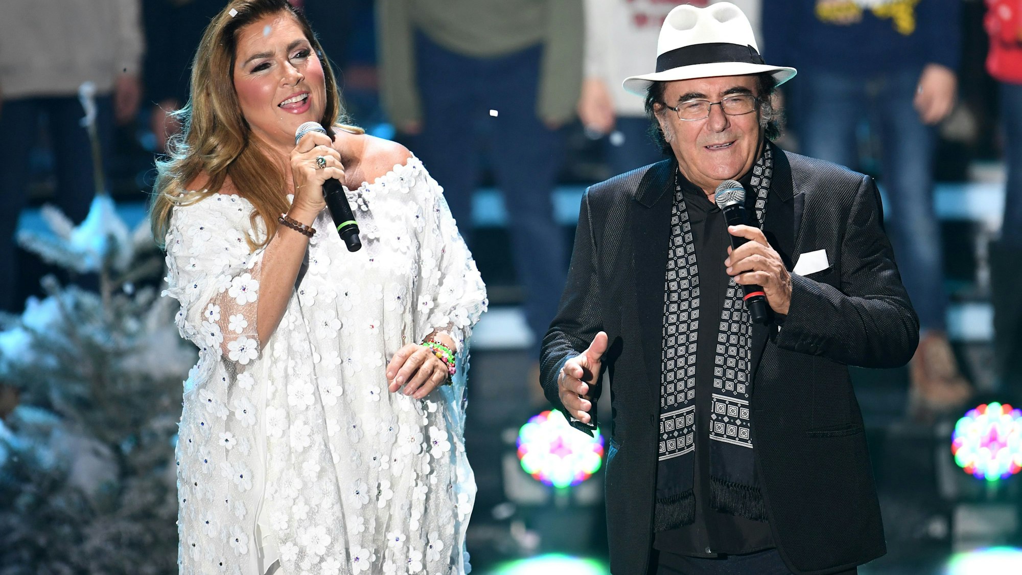 Al Bano und Romina Power, italienisches Musiker-Duo, treten 2018 bei einer TV-Spendengala auf.