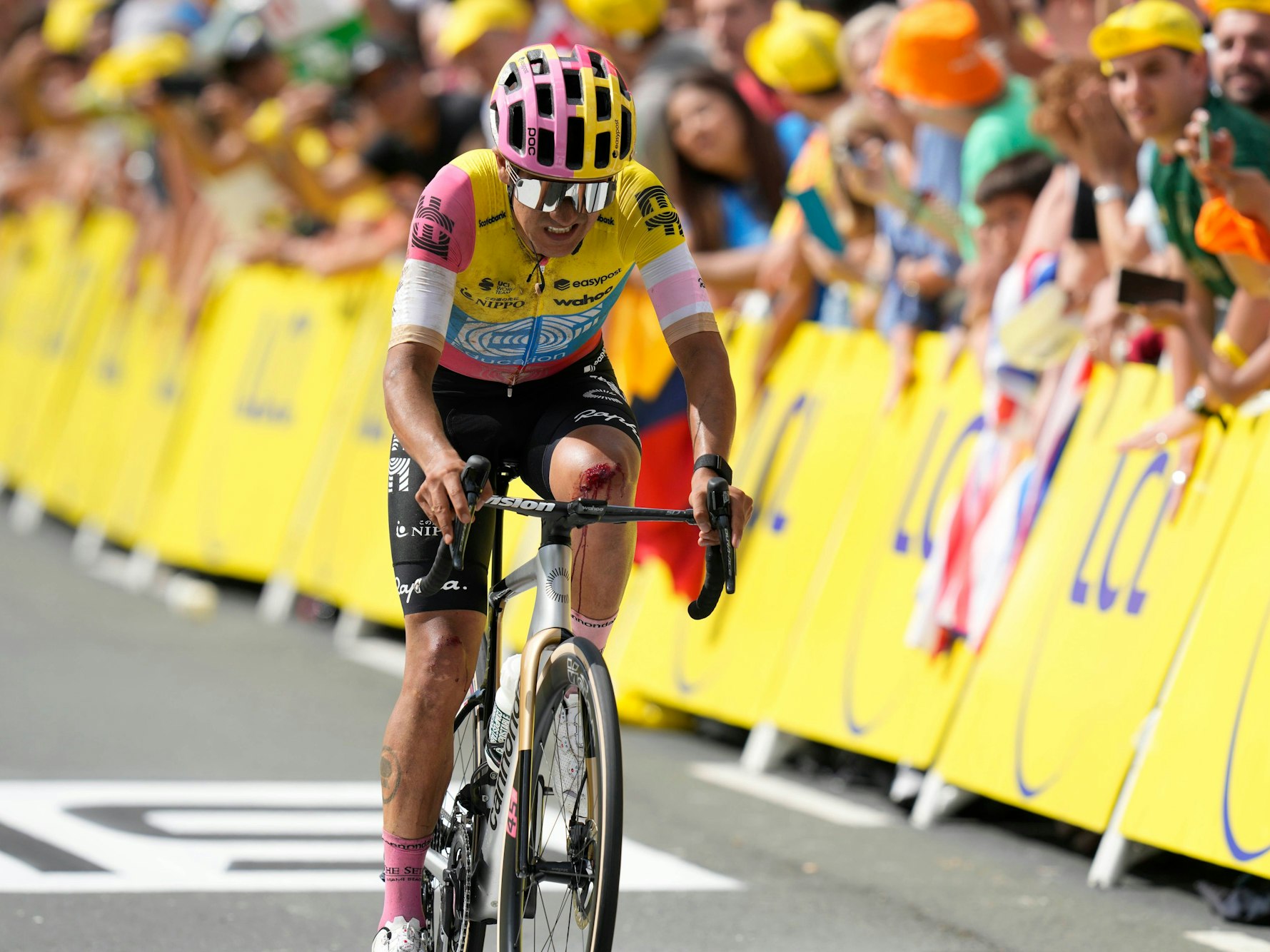 Kolumbiens Radprofi Richard Carapaz in Bilbao.