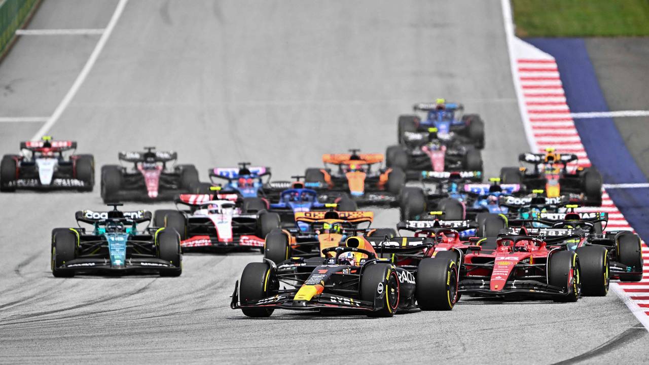 Das Feld der Formel 1 beim Rennen in Spielberg am Sonntag.