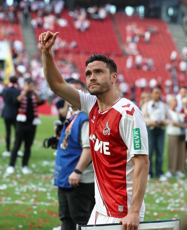 Jonas Hector bei seinem Abschied gegen den FC Bayern München.
