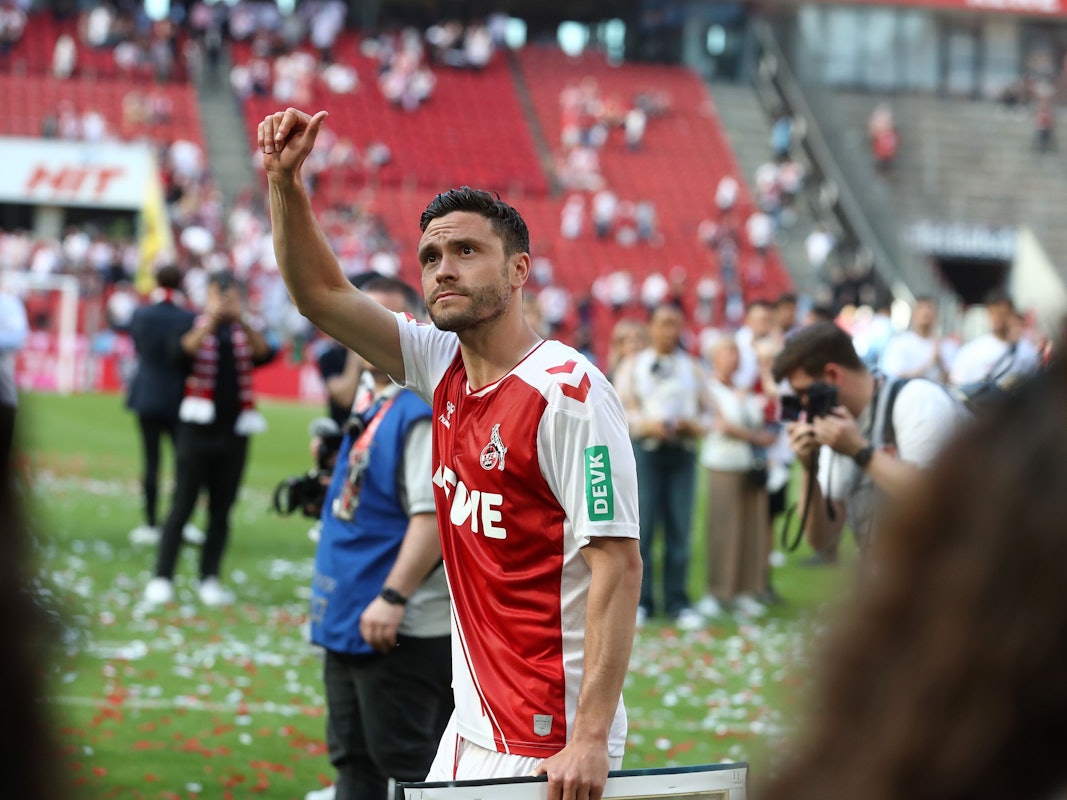 Jonas Hector bei seinem Abschied gegen den FC Bayern München.