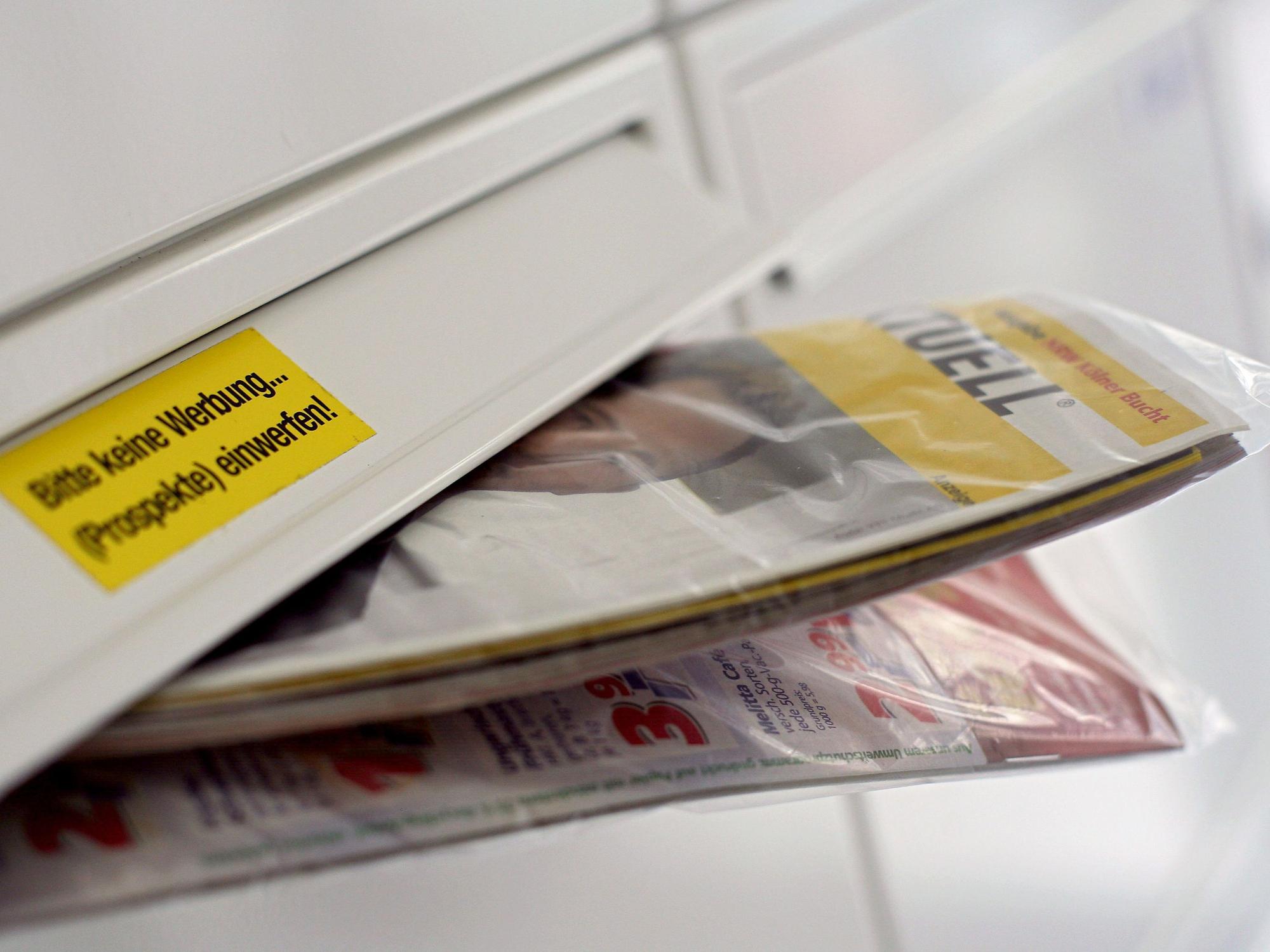 Das Prospektbündel „Einkauf Aktuell“ im Briefkasten.