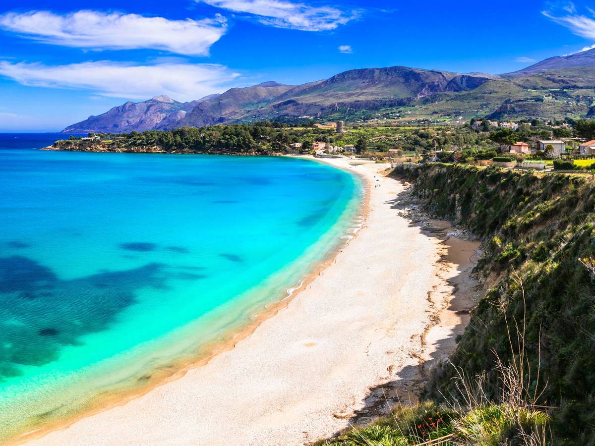 Strand bei Scopello auf Sizilien.