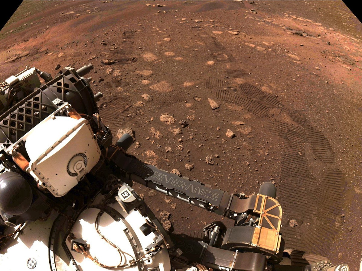 Ein Nasa-Rover auf dem Mars.