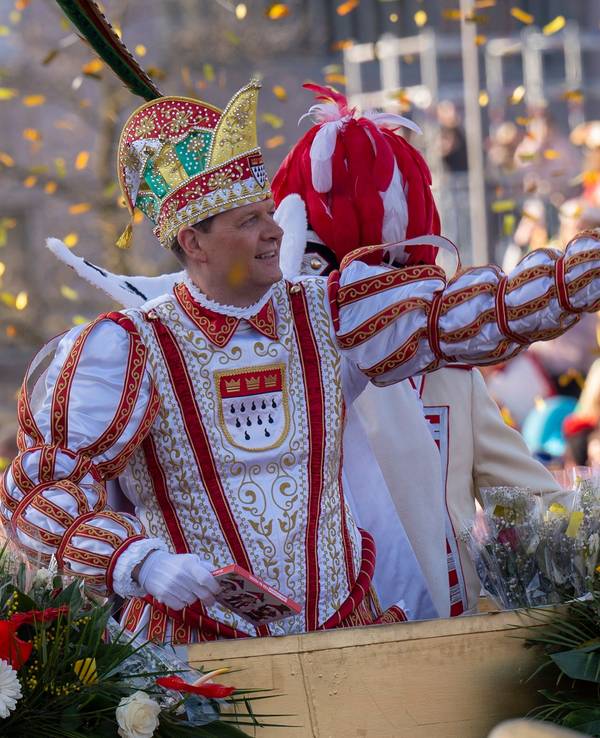 Der Rosenmontagszug am 20. Februar 2023 mit Prinz Boris.