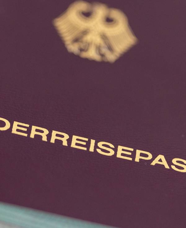 Ein Kinderreisepass.