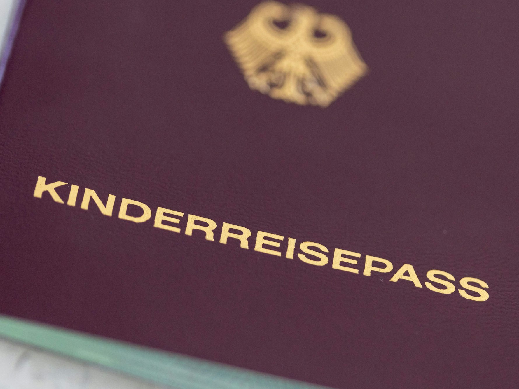 Ein Kinderreisepass.