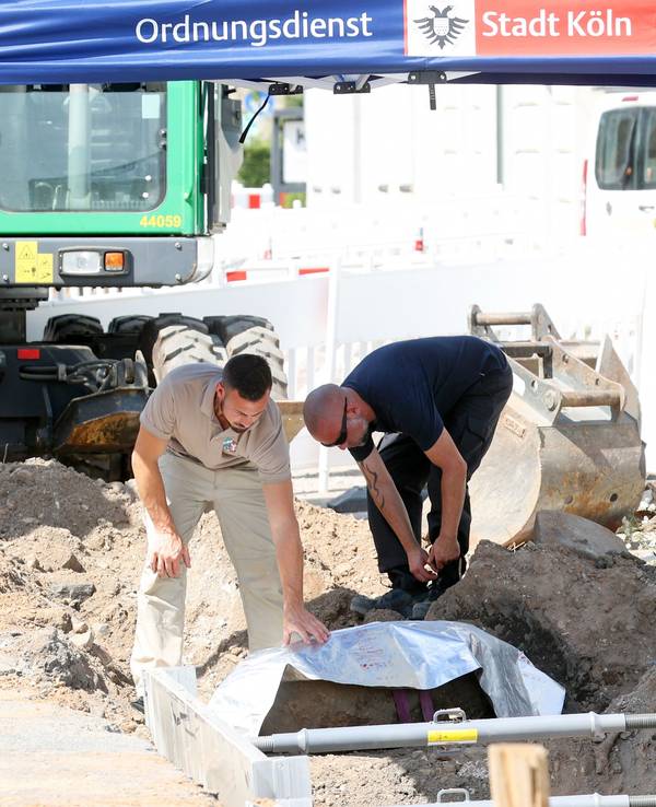 Bombenfund auf der Bonner Straße 335.