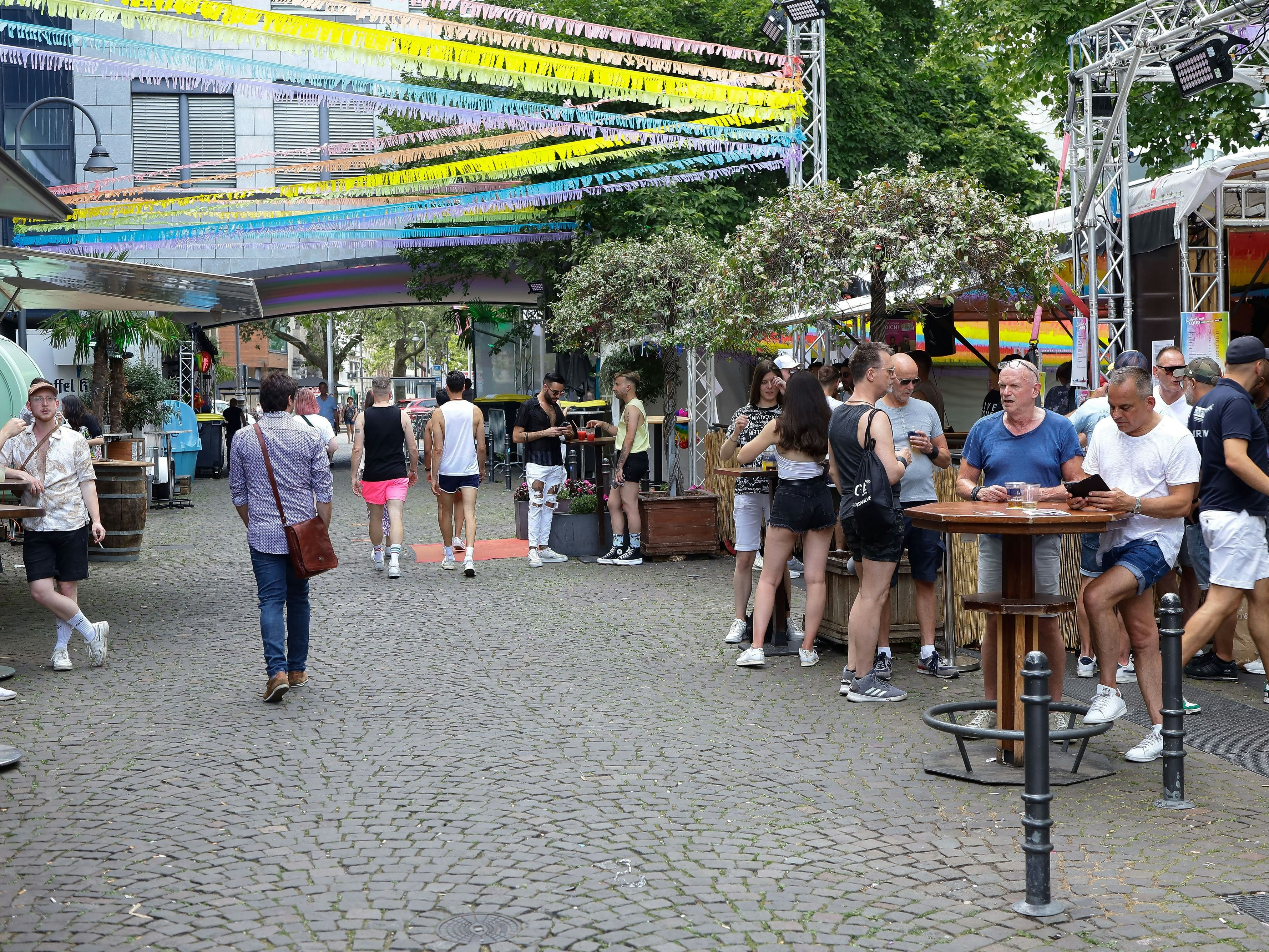 Bereits am Samstag (8. Juli 2023) wurde auf der Schaafenstraße gefeiert.