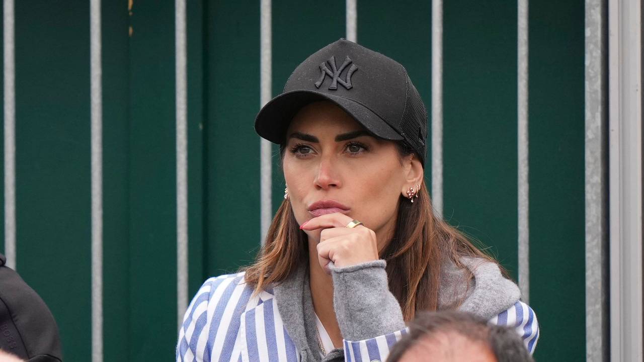 Melissa Satta schaut in Wimbledon beim Erstrunden-Match ihres Freundes Matteo Berrettini zu.