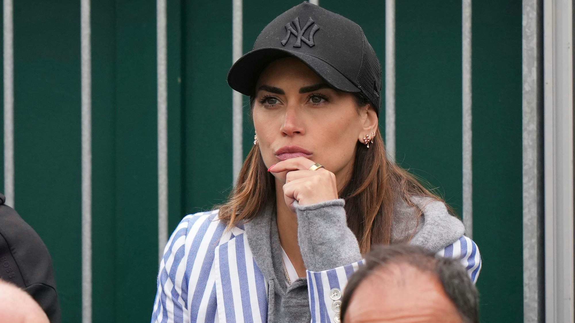Melissa Satta schaut in Wimbledon beim Erstrunden-Match ihres Freundes Matteo Berrettini zu.