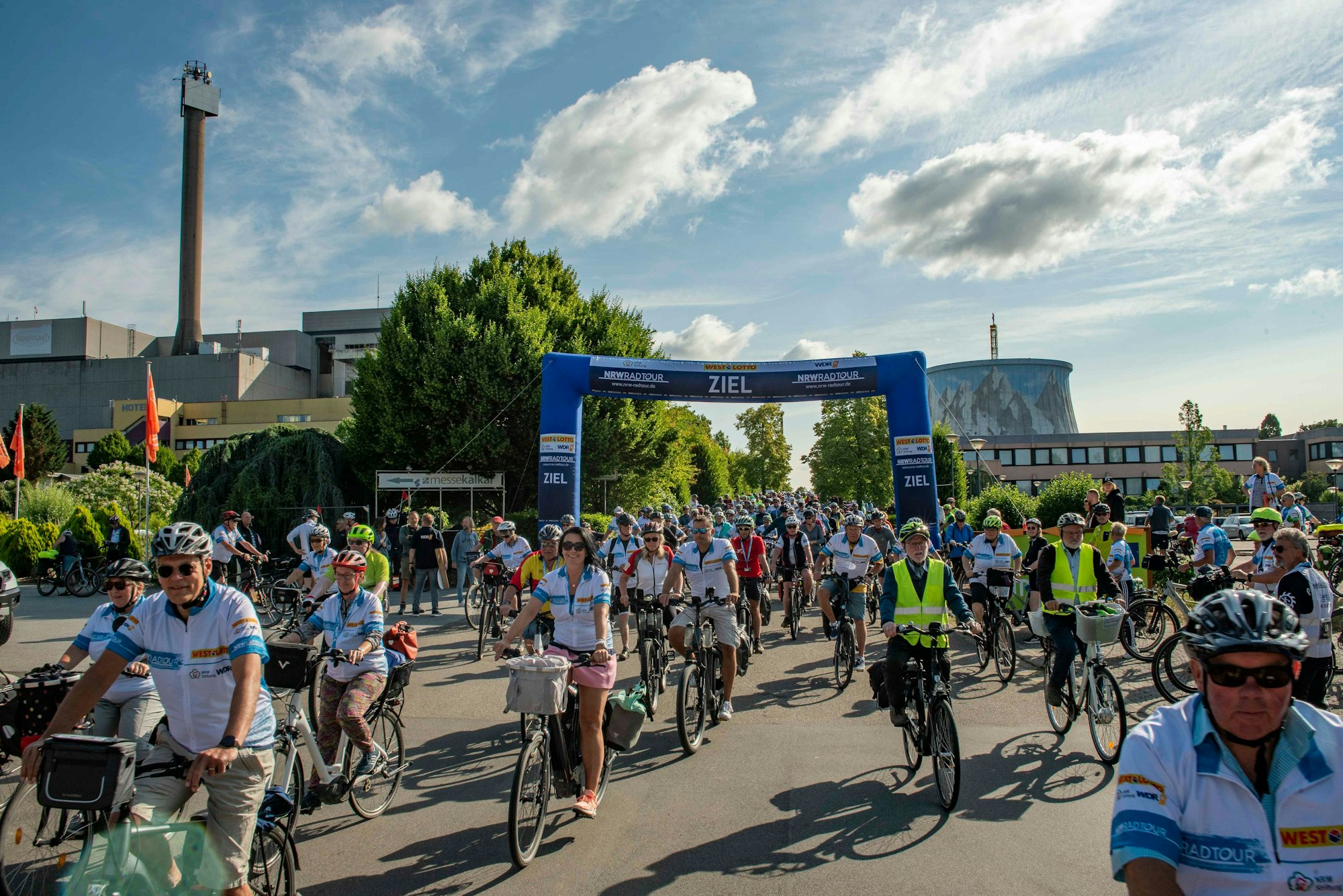 Fahrradfahrer der NRW-Radtour