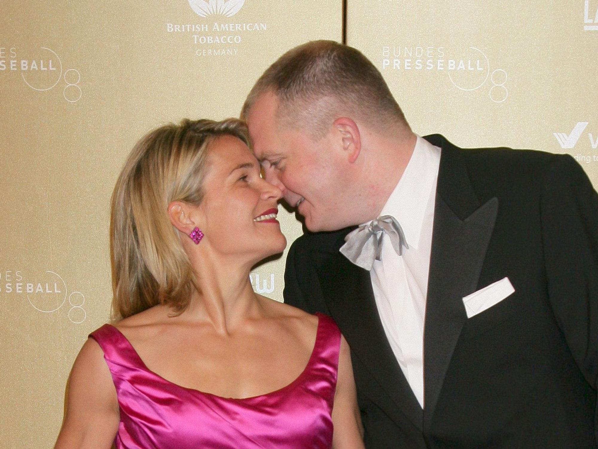 TV-Moderator Jörg Thadeusz und seine Frau Anna Engelke im November 2008 in Berlin