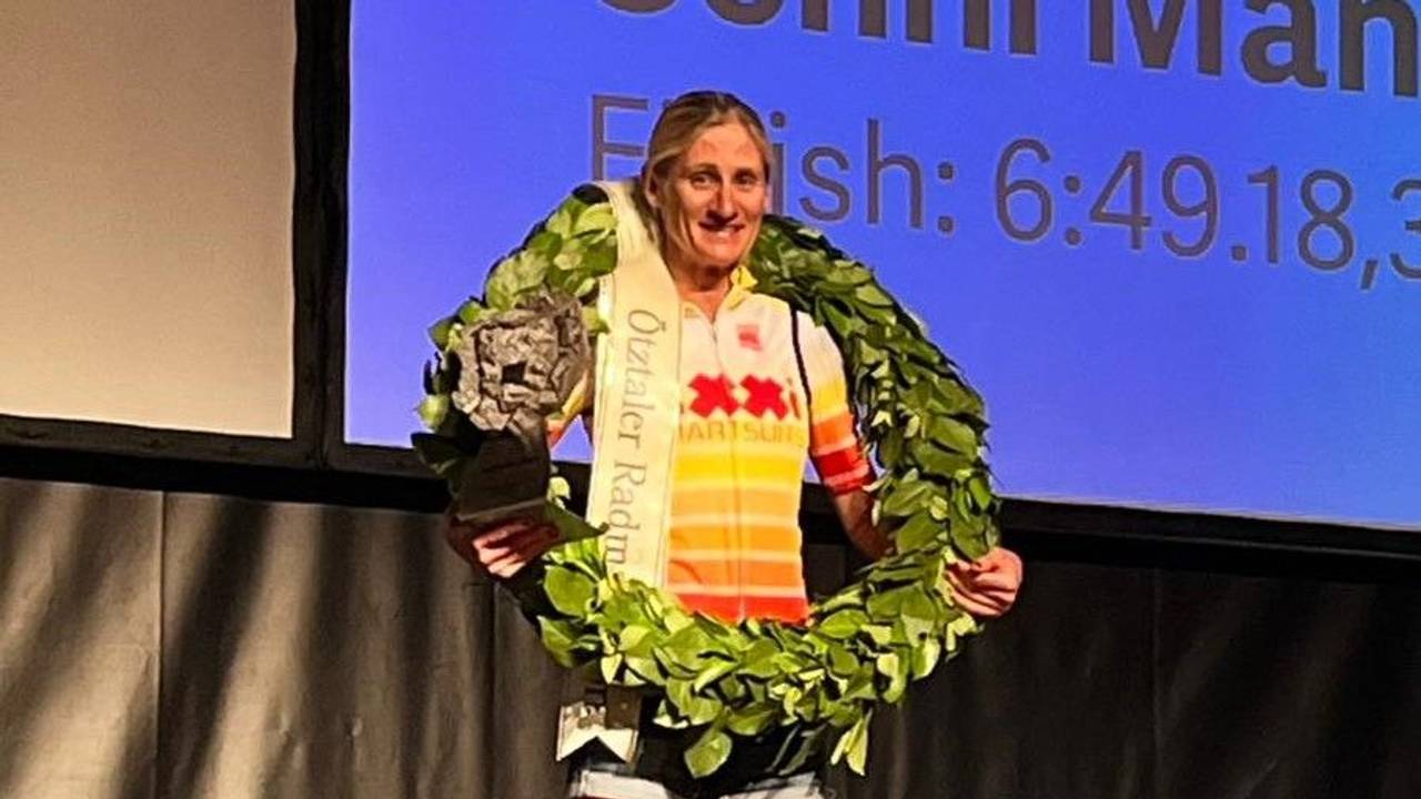 Janine Meyer aus Köln hat den Ötztaler Radmarathon gewonnen.