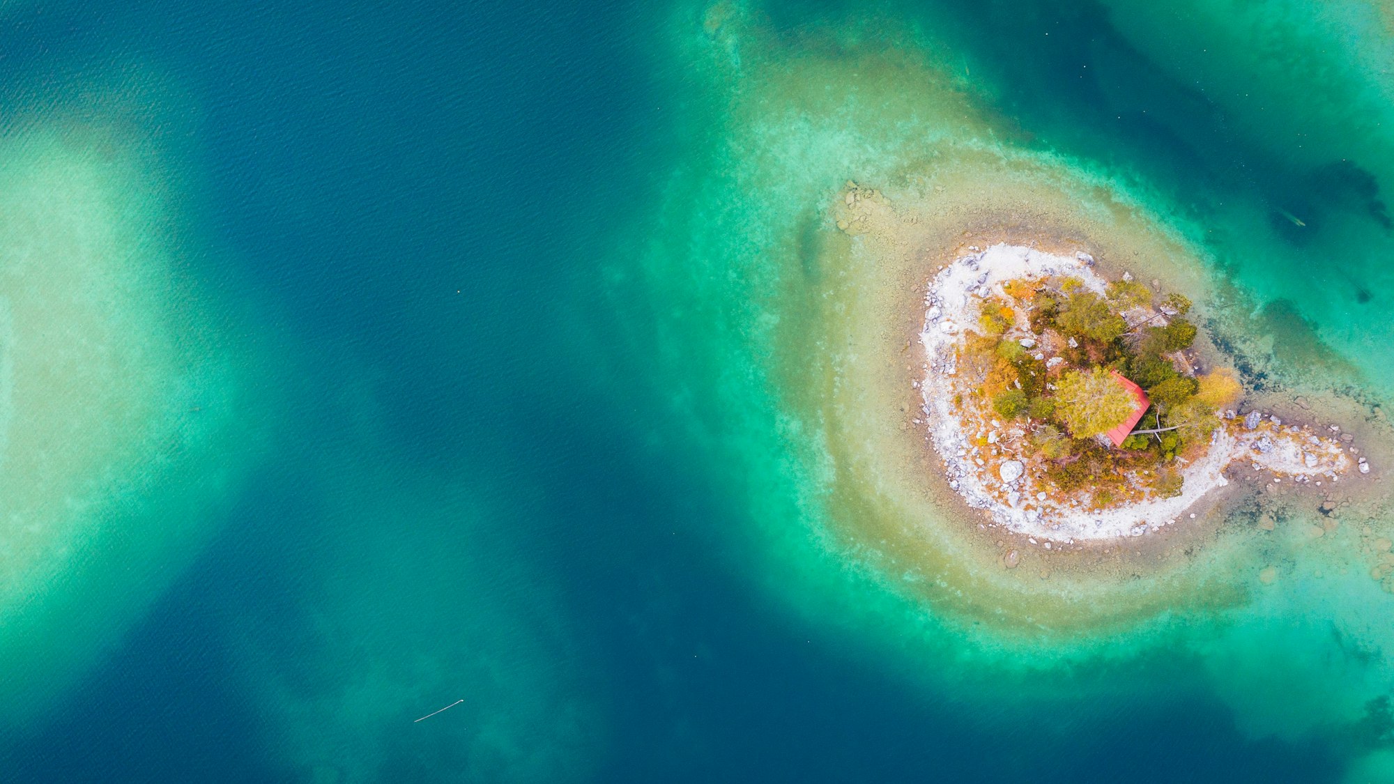 Der Eibsee in Bayern