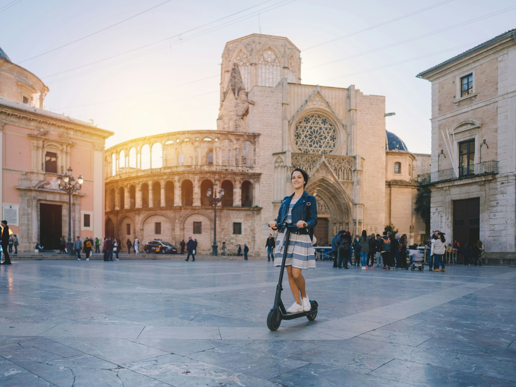 Die Plaza de la Virgen in Valencia