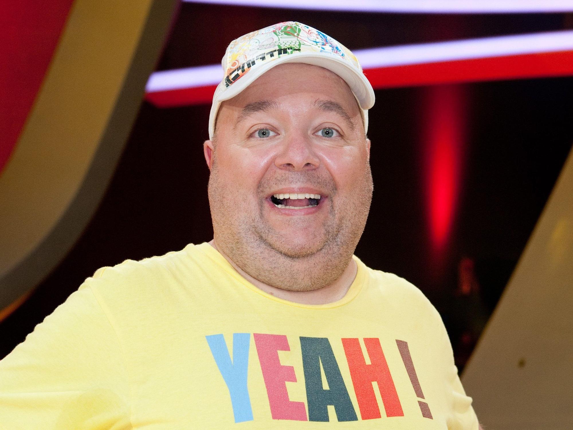 Das Foto zeigt den am 1. Oktober 2012 verstorbenen Comedian Dirk Bach bei einer TV-Aufzeichnung am 1. September 2012.