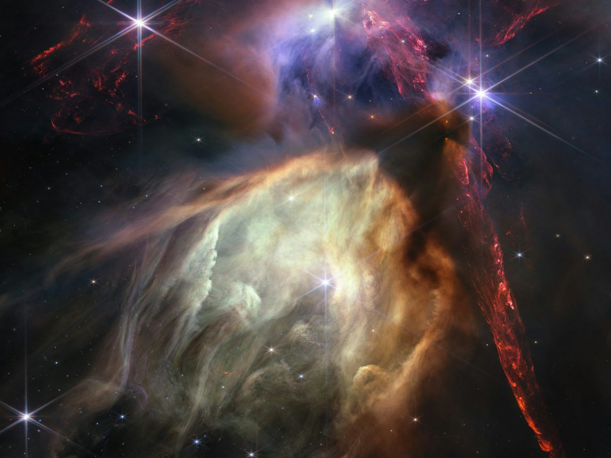 Eine Nasa-Aufnahme der Rho-Ophiuchi-Wolke.