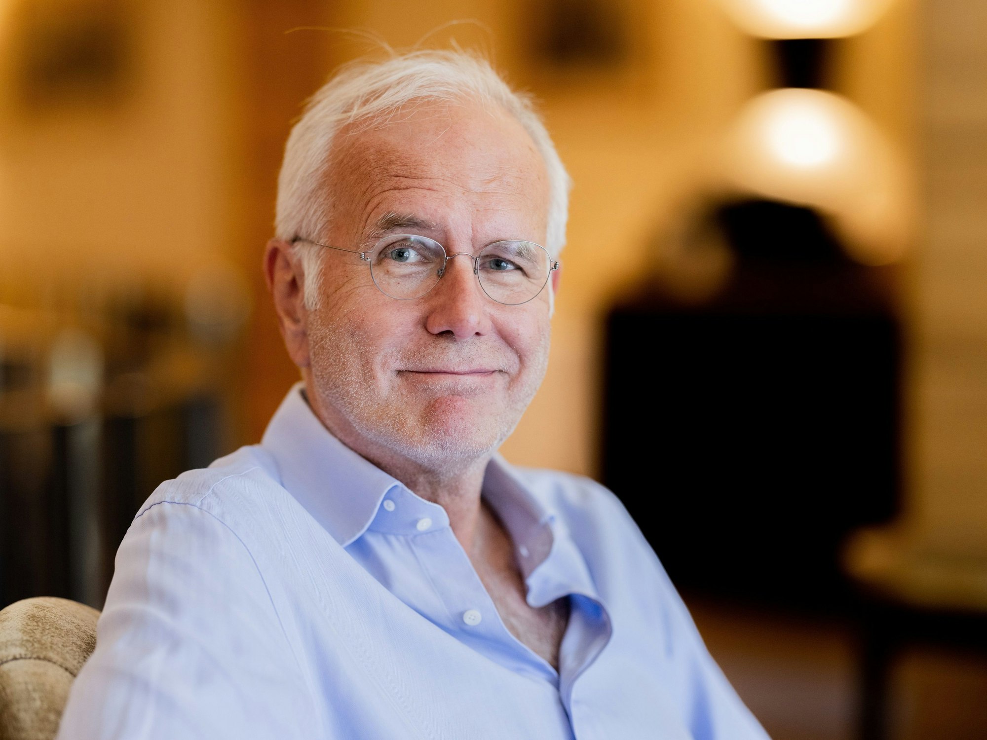 Harald Schmidt, Schauspieler, Entertainer und Kabarettist, aufgenommen im Rahmen eines Interviews mit der Deutschen Presse-Agentur im Excelsior Hotel Ernst am 11. August 2022.